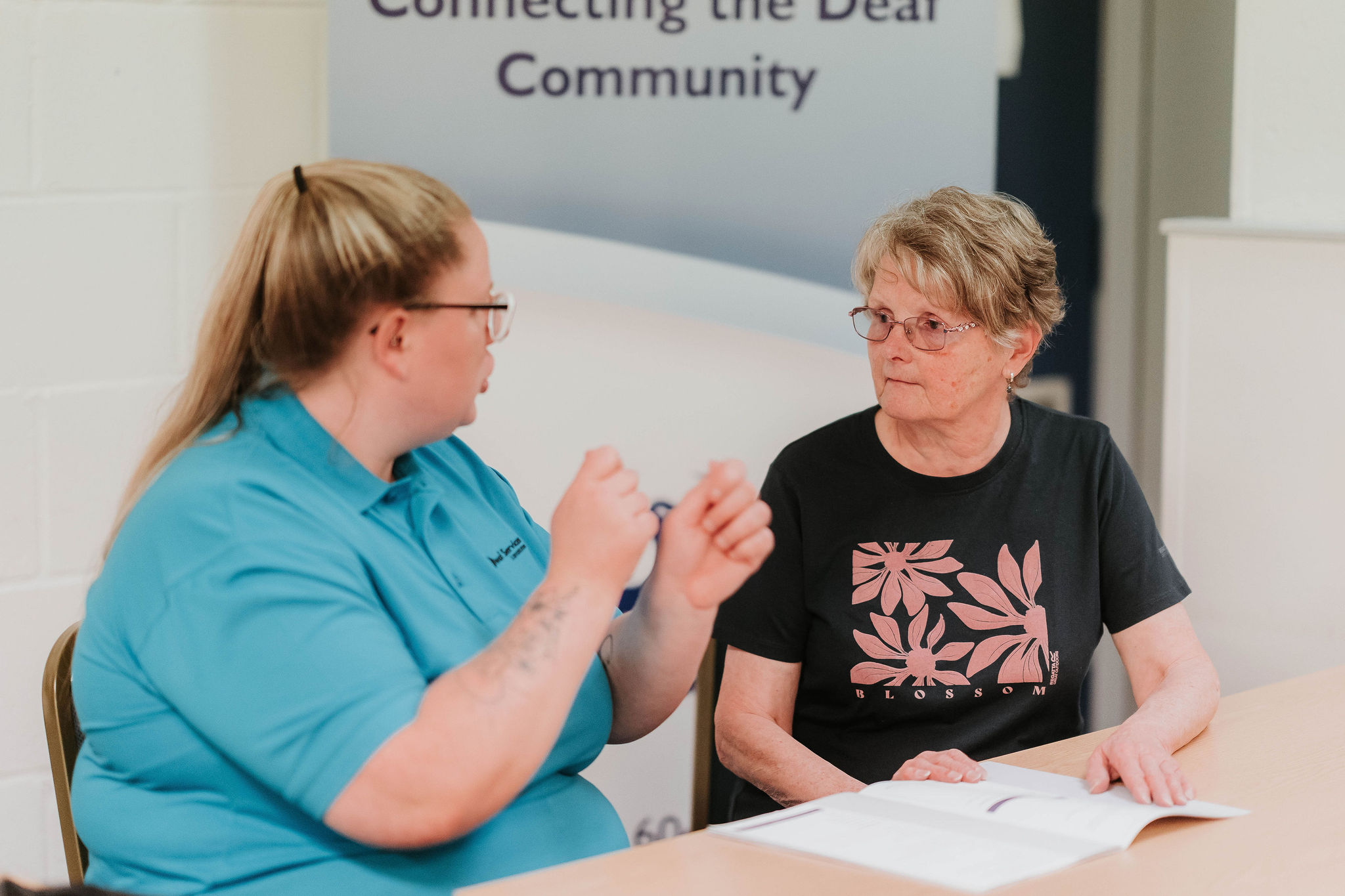 NRCPD registered BSL interpreter signing